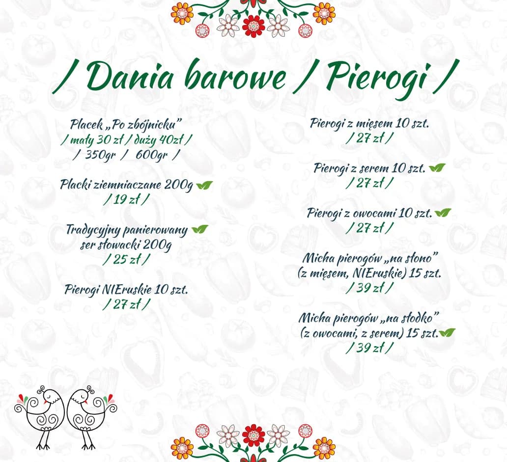 Menu Bacówka Chyżne - jakie dania zaskoczą Twoje podniebienie?